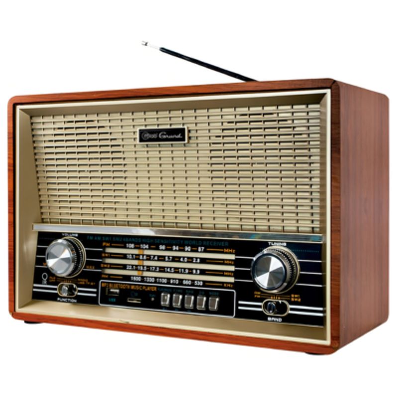MLAB - Parlante Mlab 8733 Retro Grund Bluetooth Usb Fm Color Café