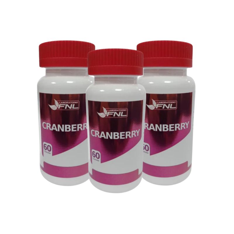 FNL - Cranberry 250Mg 180 Capsulas FNL Pack 3 Frascos