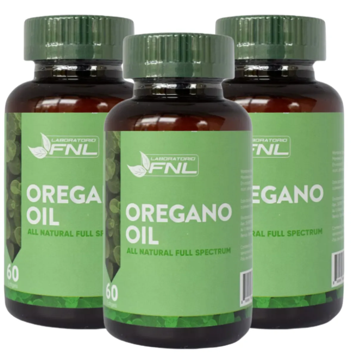 FNL - Oregano Oil 150Mg 180 Softgel FNL Pack 3 Frascos
