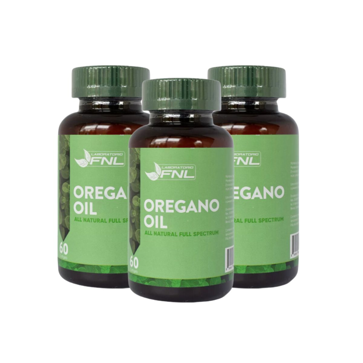 FNL - Oregano Oil 150Mg 180 Softgel FNL Pack 3 Frascos