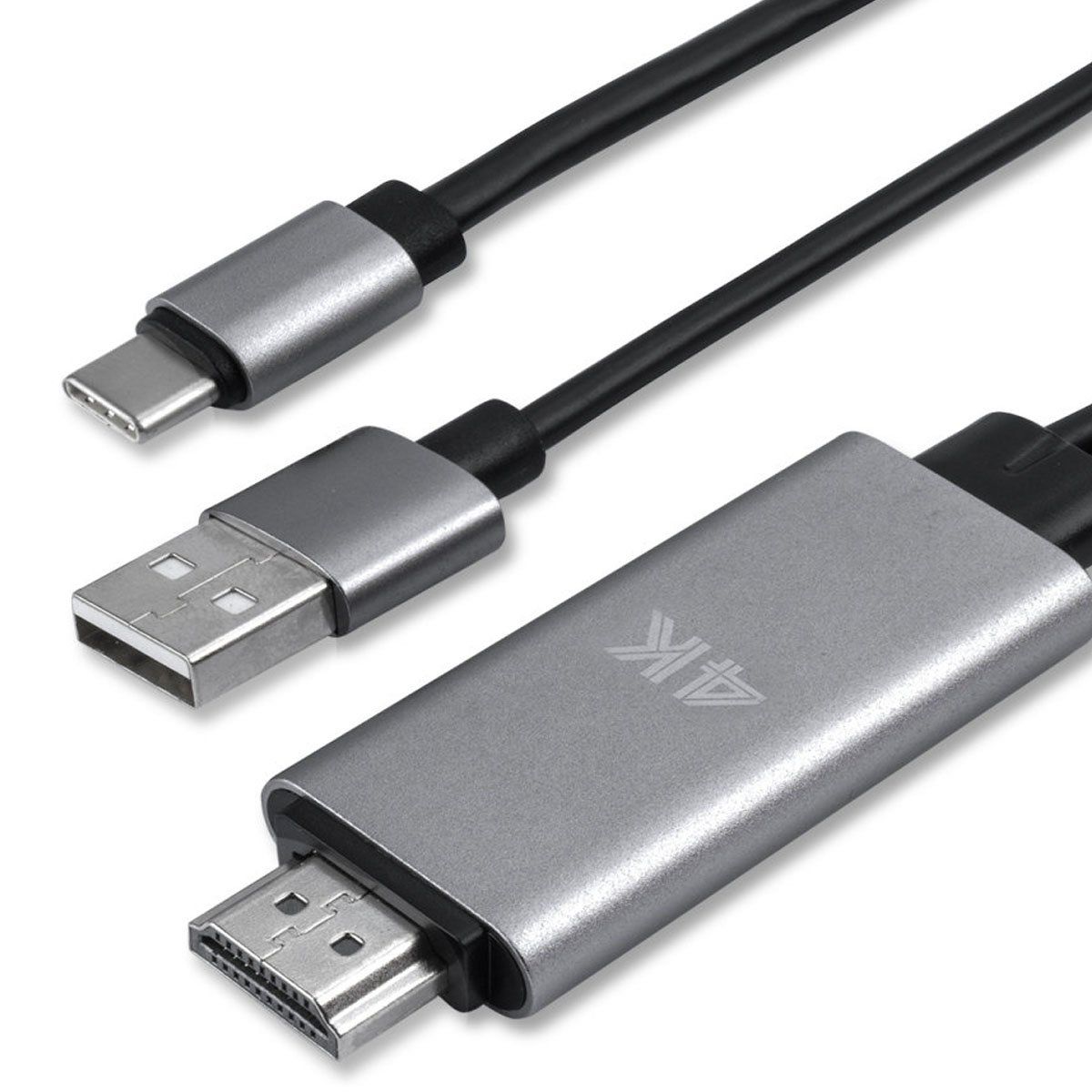 ULINK - CABLE USB-C A HDMI 1,8 MTS. 4K. CON USB DE CARGA.