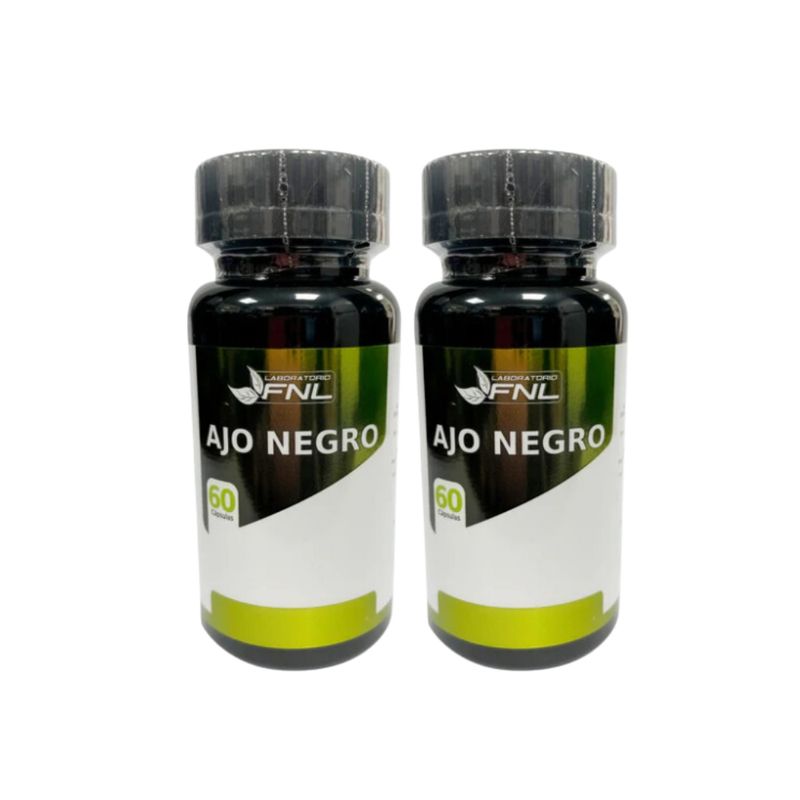FNL - Ajo Negro 500Mg 120 Capsulas FNL Pack 2 Frascos