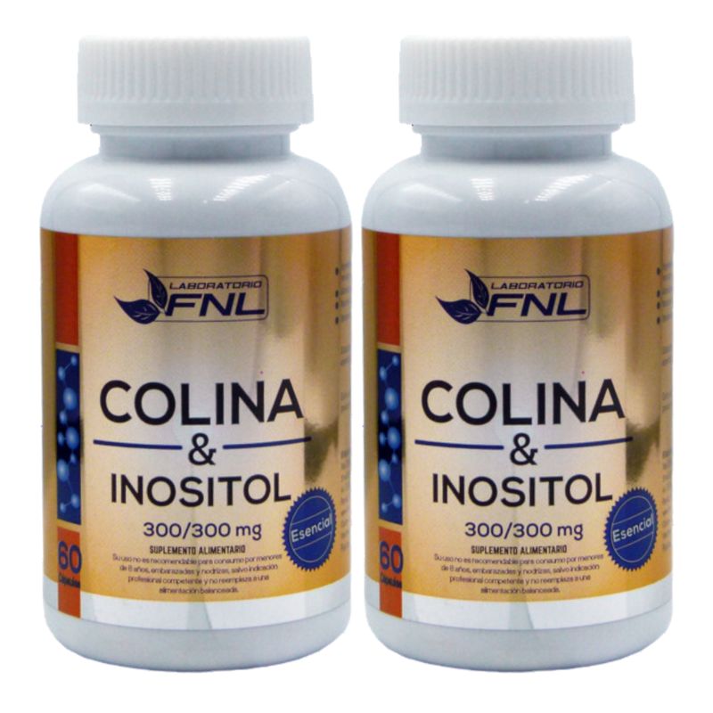 FNL - Colina & Inositol 120 Cápsulas FNL Pack 2 Frascos