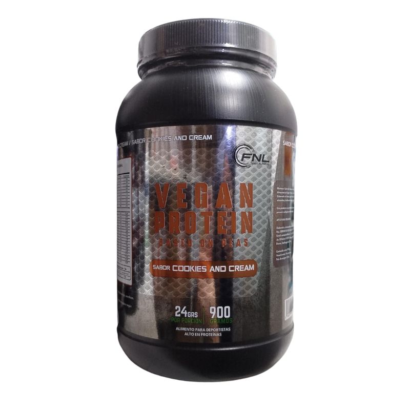 FNL - Vegan Protein Sport Cookies And Cream FNL 900 Gramos - 30 Porciones