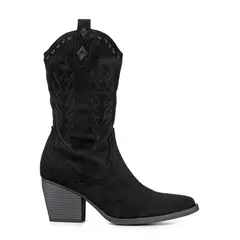 WEIDE - Botin Casual Mujer Vintage Moda Cowboy Bordado QBM21