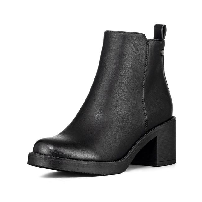 WEIDE - Botin Casual Mujer Eco Cuero Tacon Alto Felpa Weide QBM16