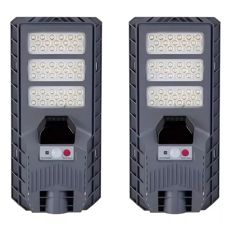 MUNDO MAGIA - Pack 2 Foco Solar 300w Recargable Ip65 Sensor M Y Control Remoto