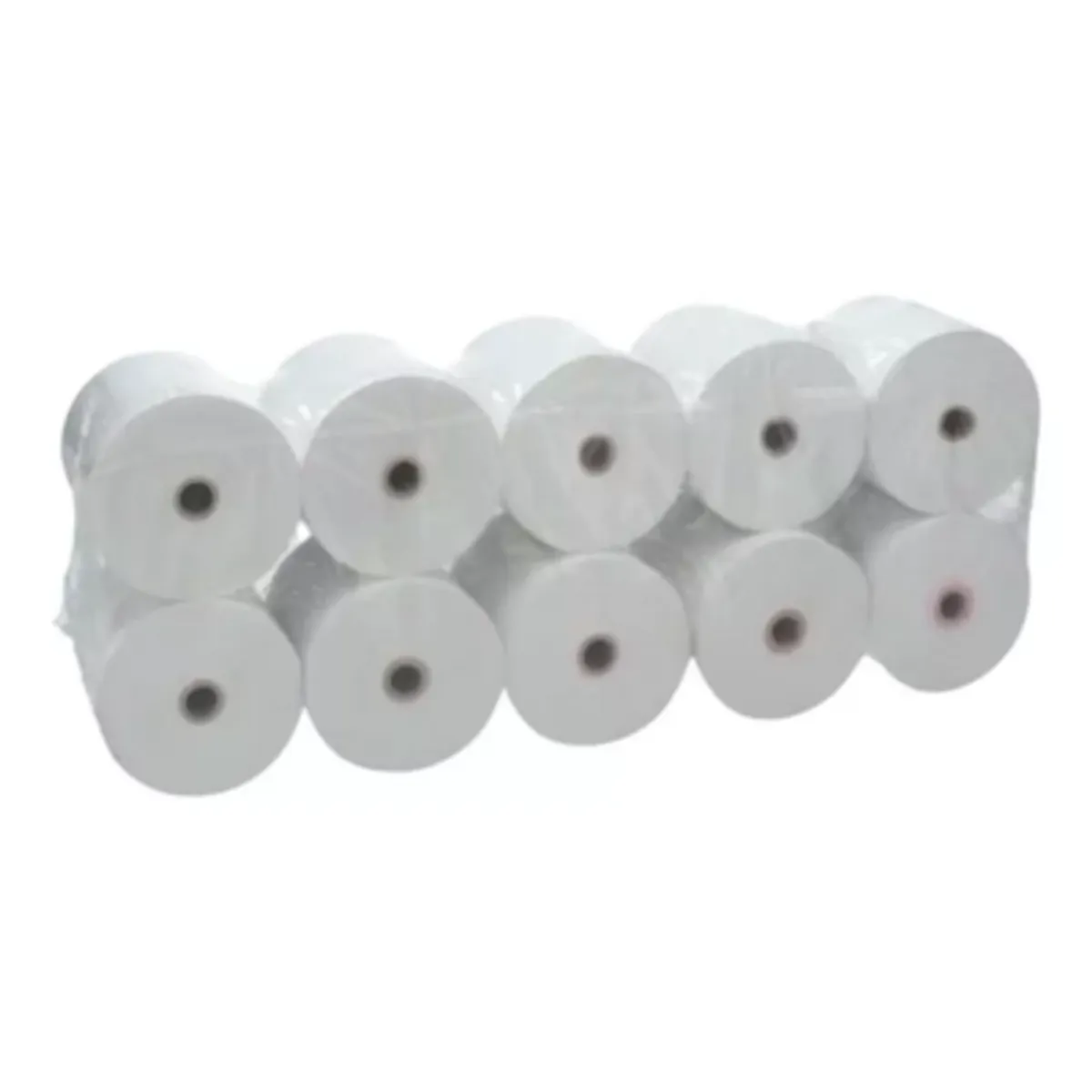 GENERICO - Rollo de Papel Térmico Blanco 80x80 70g - 10 Unidades