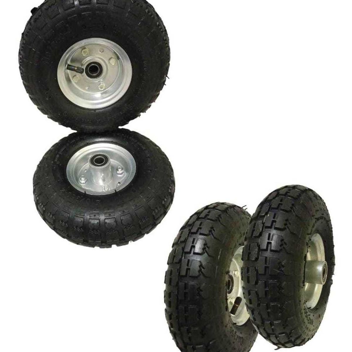 GENERICO - Pack 4 Ruedas Inflables 10 Pulgadas Para Yegua Carro 4 Pzs