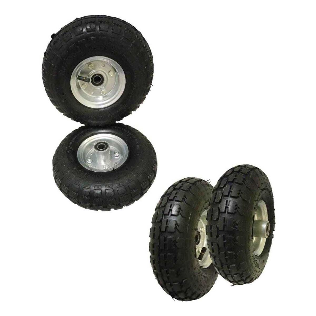 GENERICO - Pack 4 Ruedas Inflables 10 Pulgadas Para Yegua Carro 4 Pzs