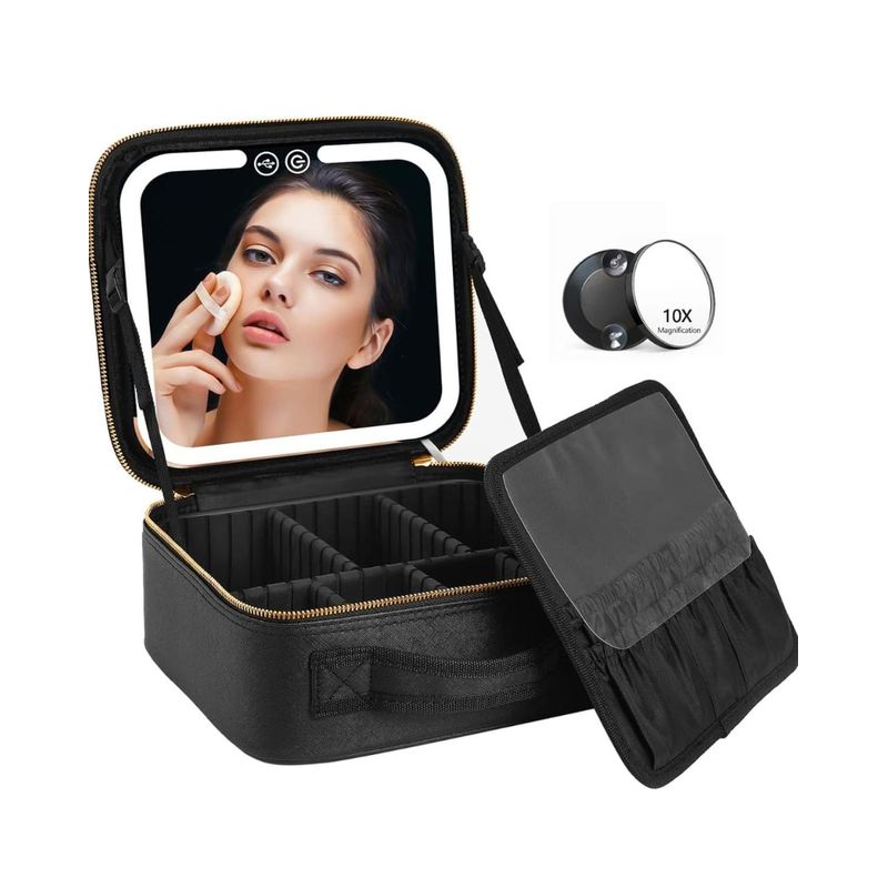 GENERICO - Cosmetiquero Organizador De Maquillaje Con Luz Led