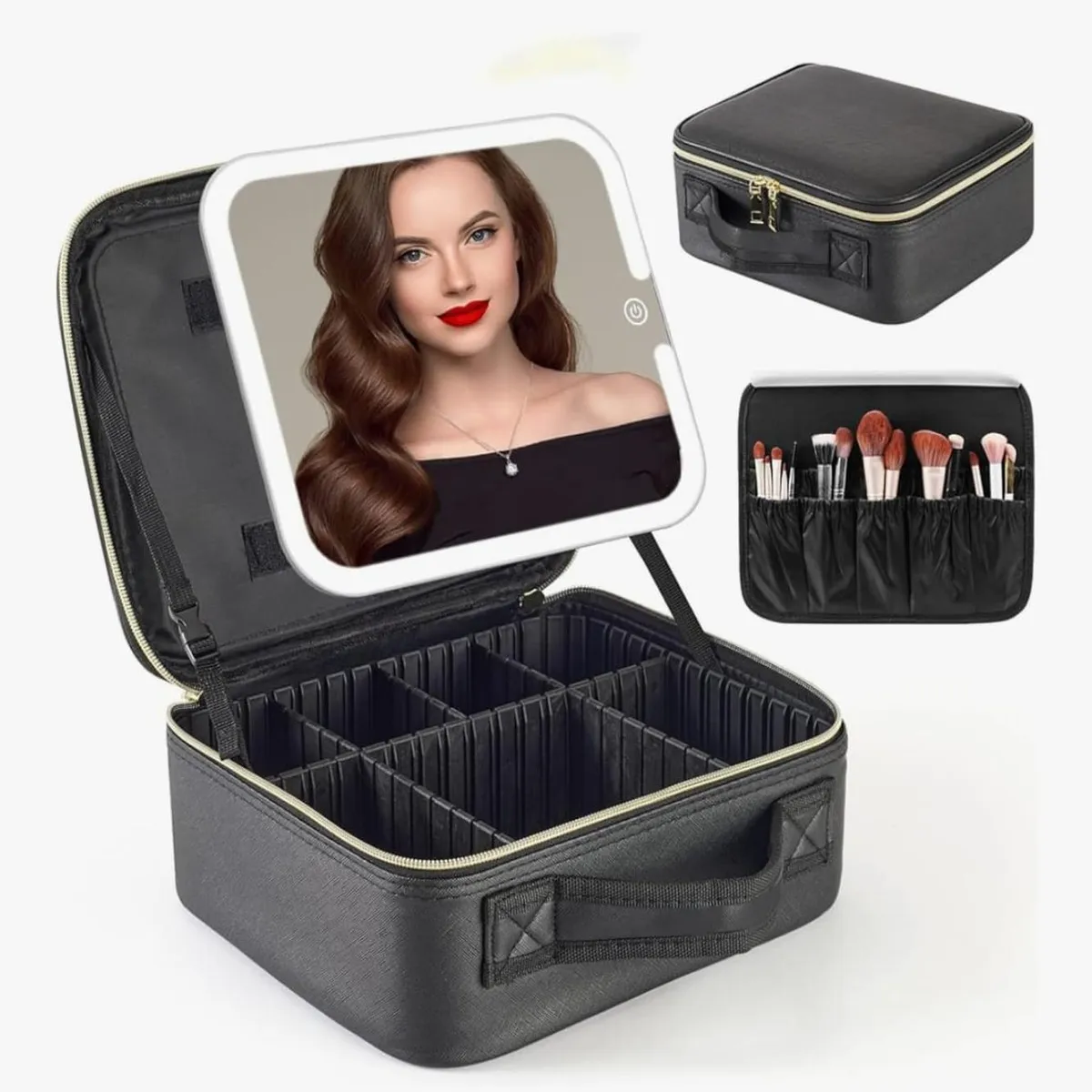 GENERICO - Cosmetiquero Organizador De Maquillaje Con Luz Led