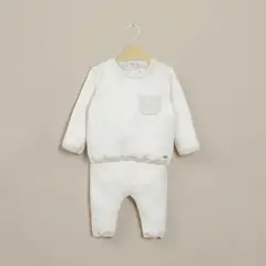 OPALINE - Conjuntos Unisex bebé Blanco 40116