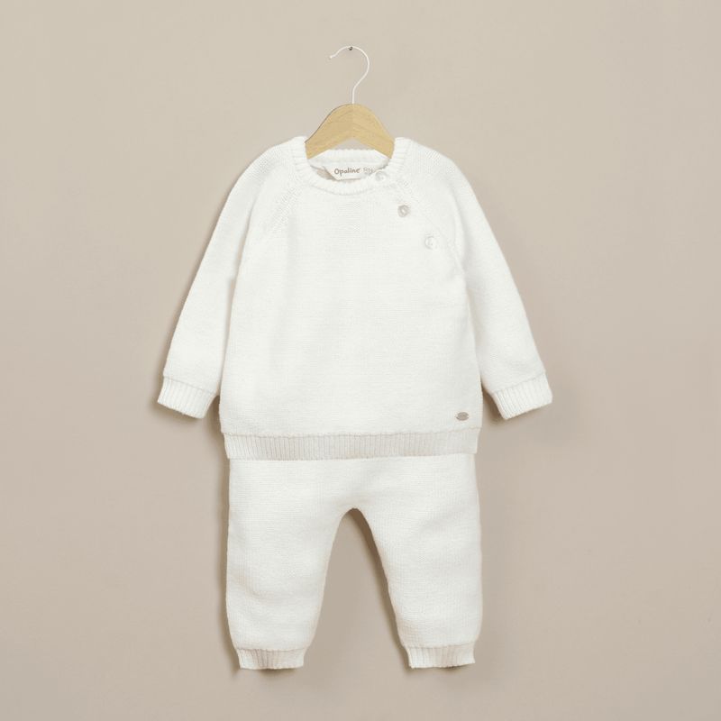 OPALINE - Conjuntos Unisex bebé Blanco 40117 Opaline