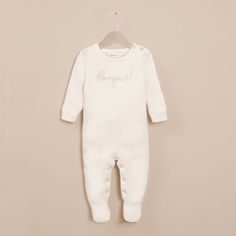 OPALINE - Enteritos Unisex bebé Blanco 40139 Opaline