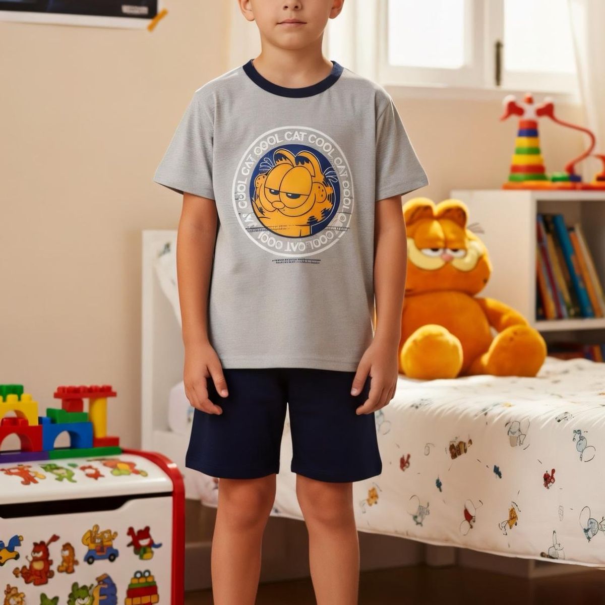 NICKELODEON - Pijama Niño Garfield