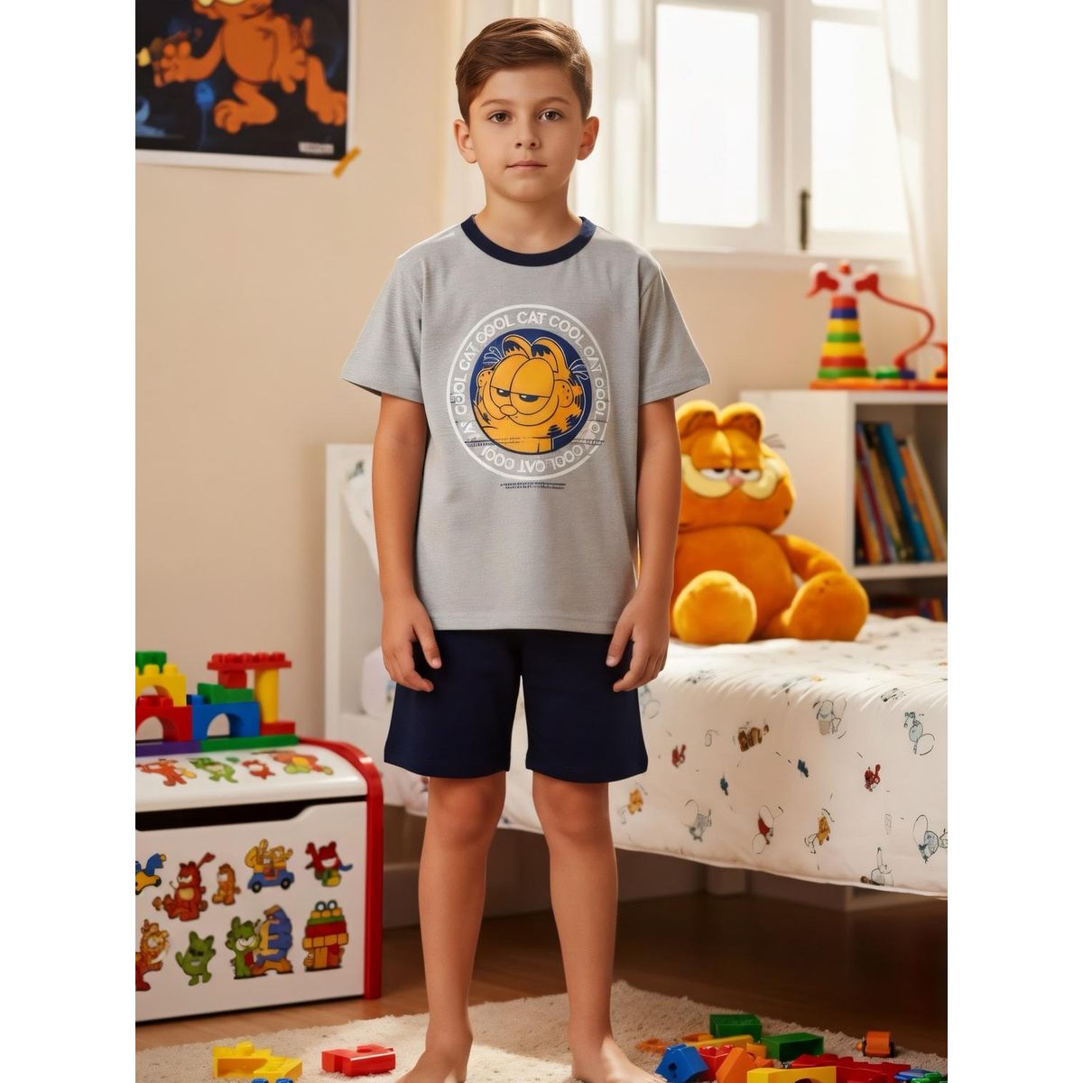 NICKELODEON - Pijama Niño Garfield