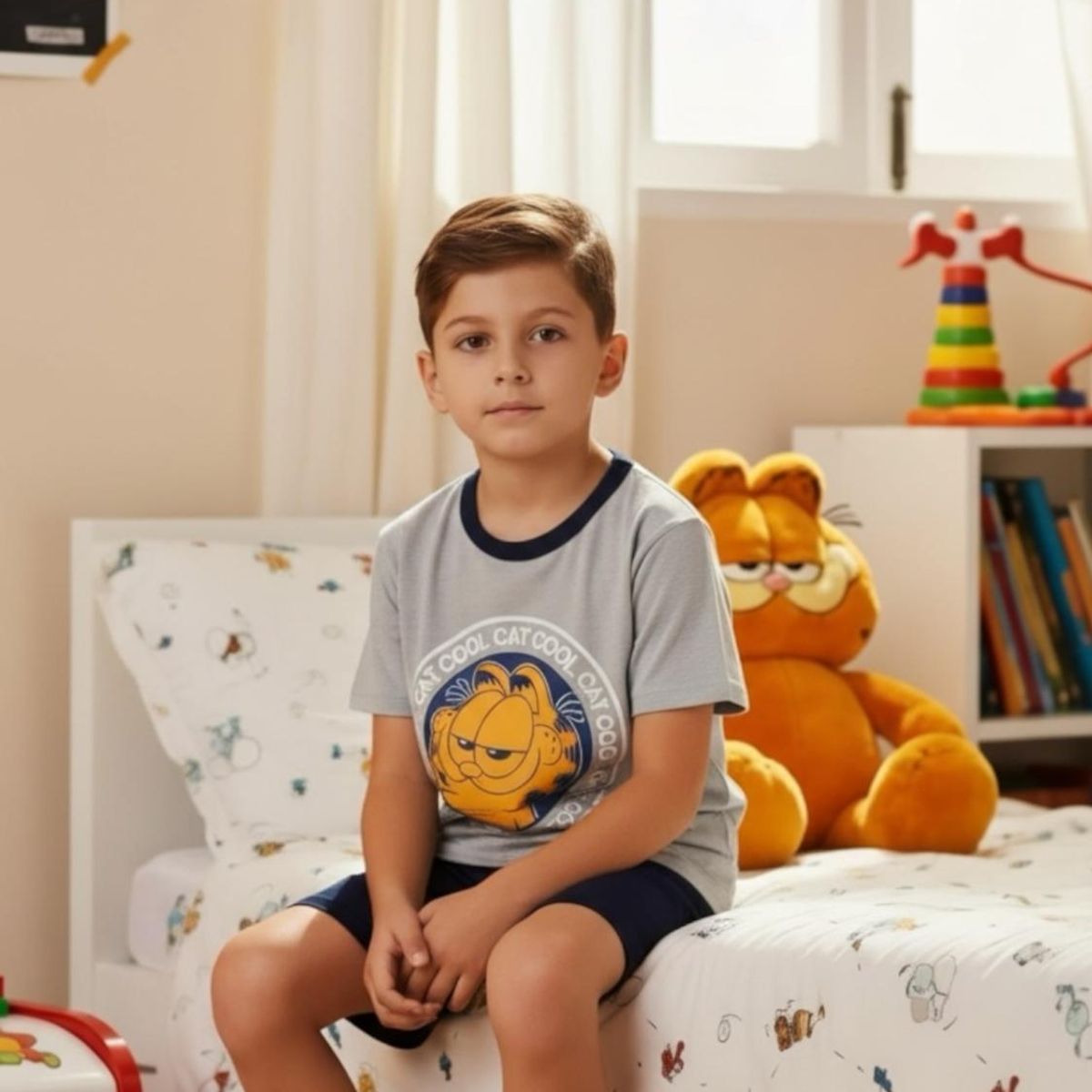 NICKELODEON - Pijama Niño Garfield