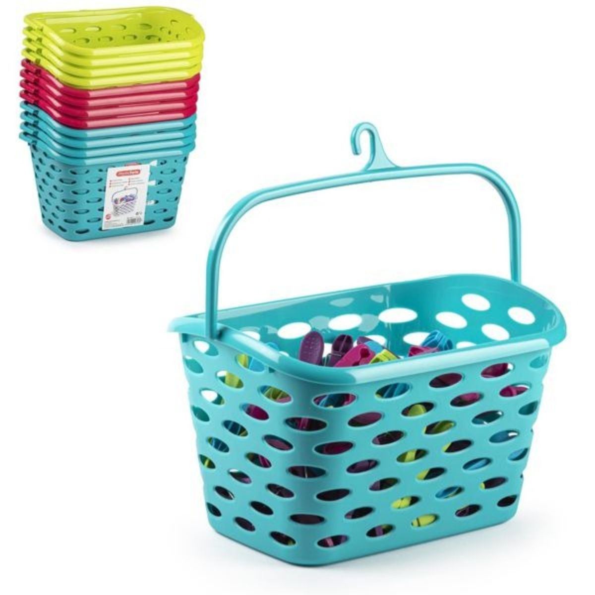 OEM - CESTA PARA PINZAS COLORES SURTIDOS