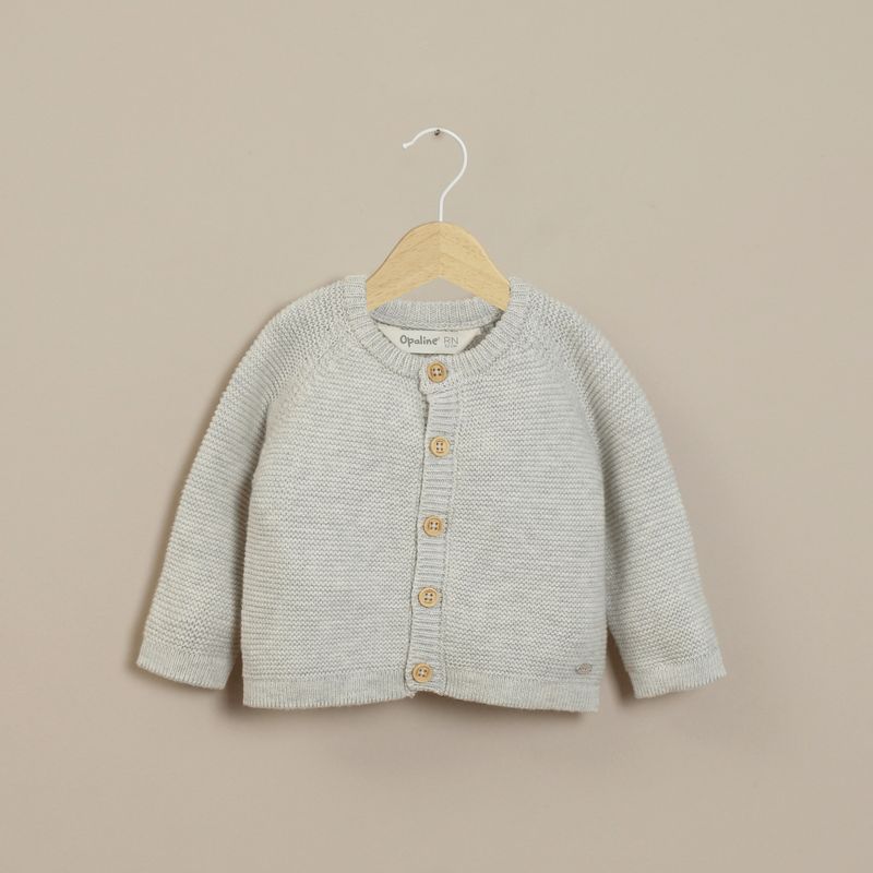 OPALINE - Chalecos Unisex bebé Gris 40103 Opaline 