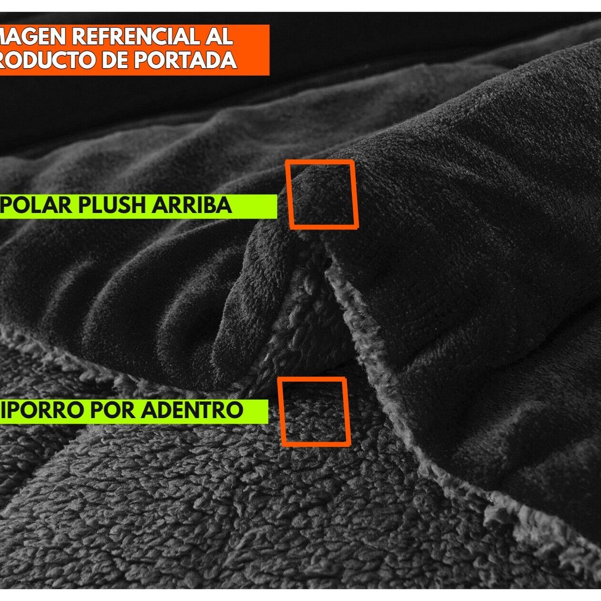 GENERICO - PLUMON 1.5 PLAZA ROJO CON CHIPORRO COBERTOR PLUSH DE INVIERNO JR