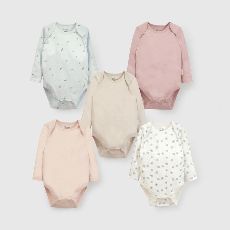 COLLOKY - Pack de Bodies Bebé niña Blanco 56333 Colloky