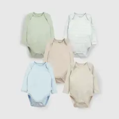 COLLOKY - Pack de Bodies Bebé niño Blanco 56334