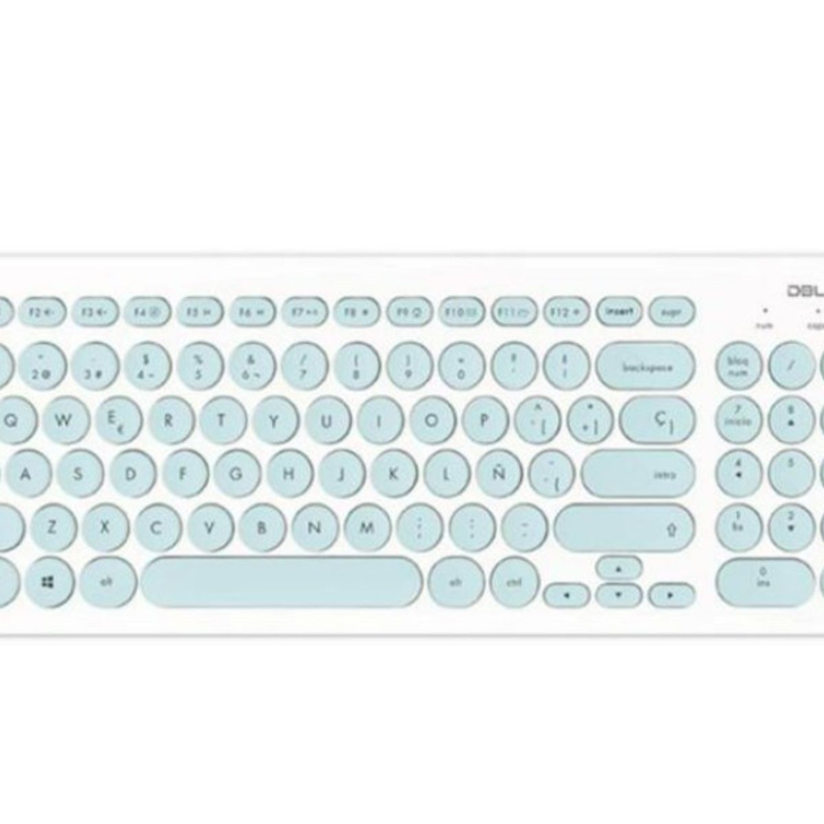 DBLUE - TECLADO ULTRA DELGADO PARA PC WHITEGREEN