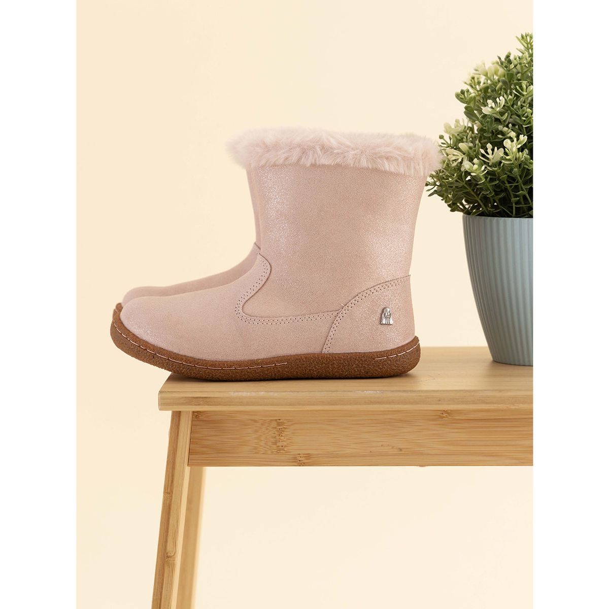 HUSH PUPPIES - Bota Cuero Albury Niña Rosado HUSH PUPPIES