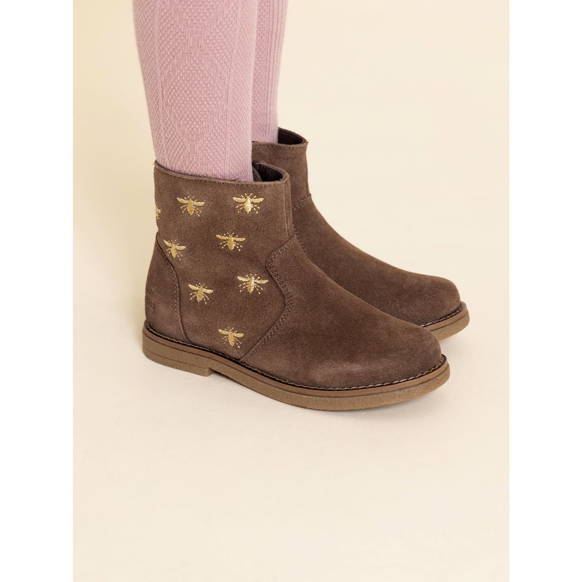 HUSH PUPPIES - Botin Cuero Holland Niña Café HUSH PUPPIES