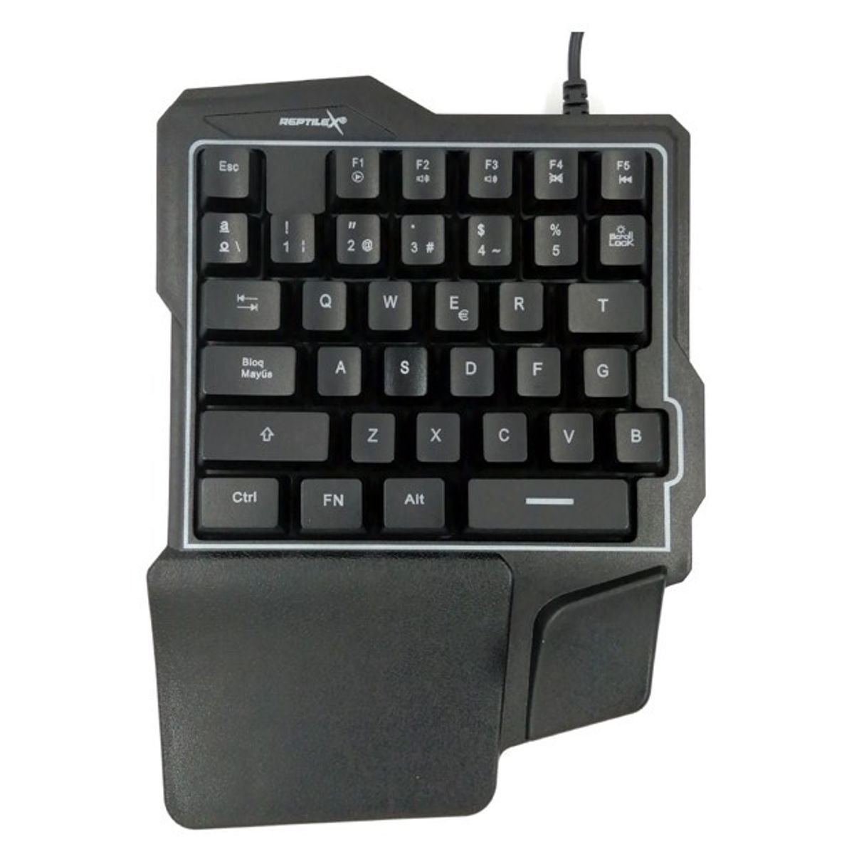 REPTILEX - TECLADO GAMER RGB DE UNA MANO 35 TECLAS REPTILEX