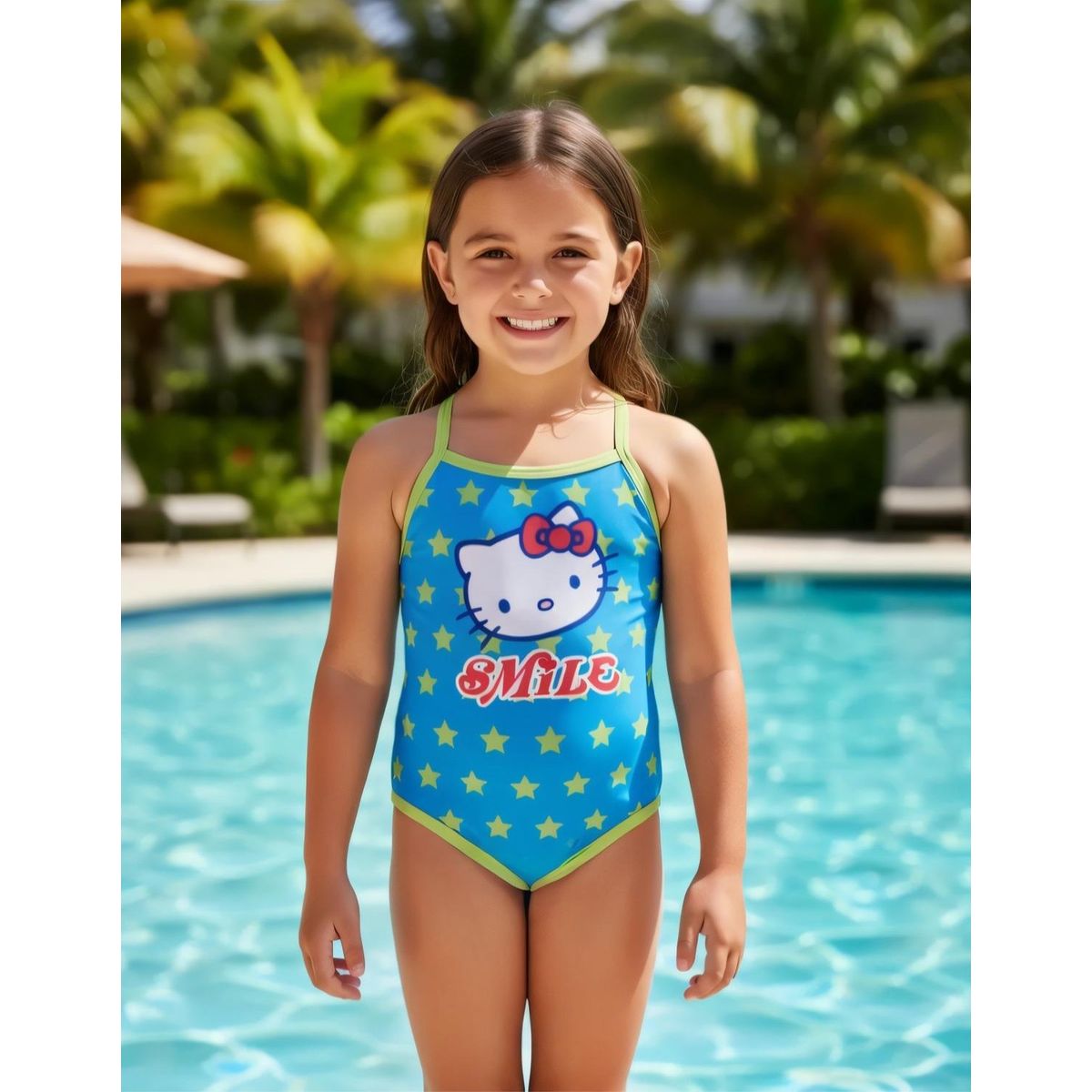 HELLO KITTY - Traje de Baño Niña Hello Kitty