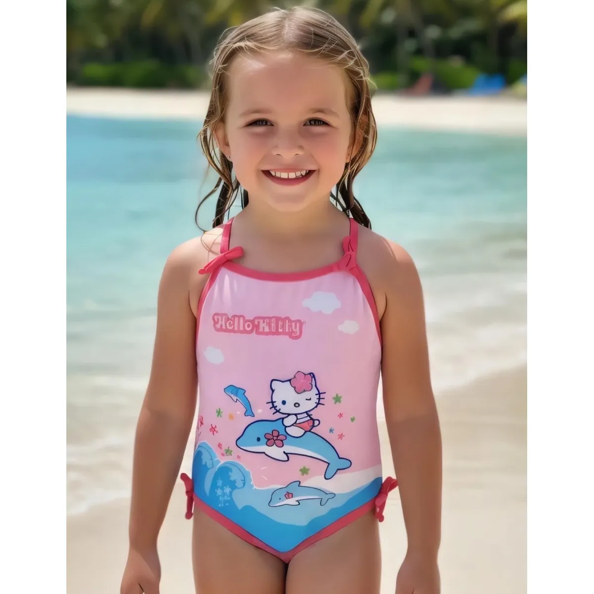 HELLO KITTY - Traje de Baño Niña Hello Kitty