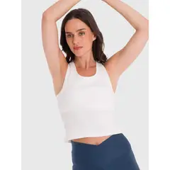 BSOUL - Polera Mujer Crop T-Shirt Blanca