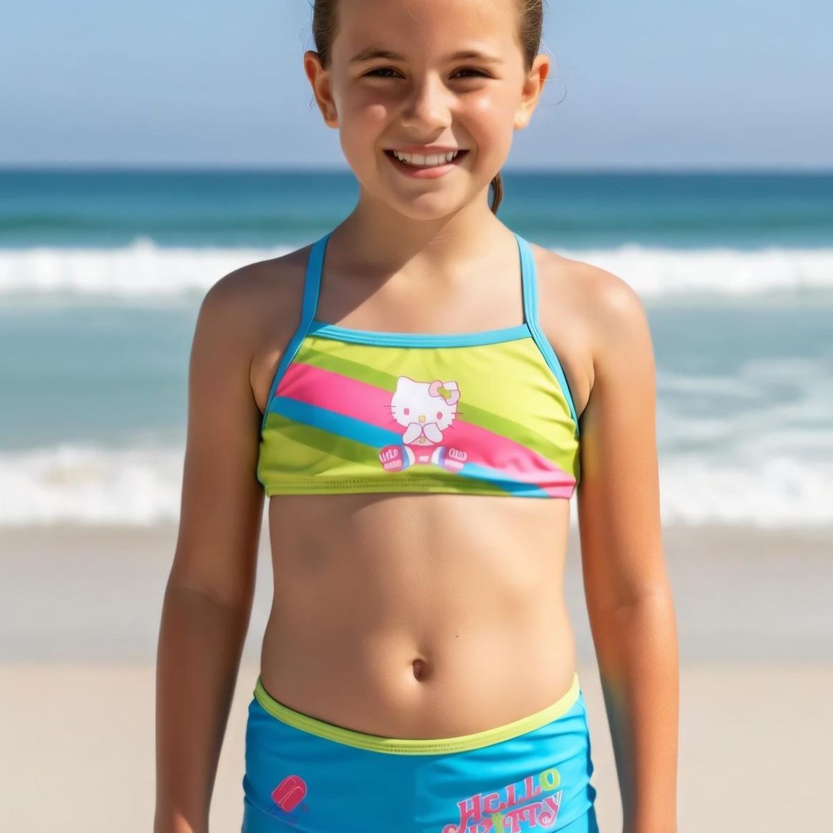 HELLO KITTY - Traje de Baño Niña Hello Kitty