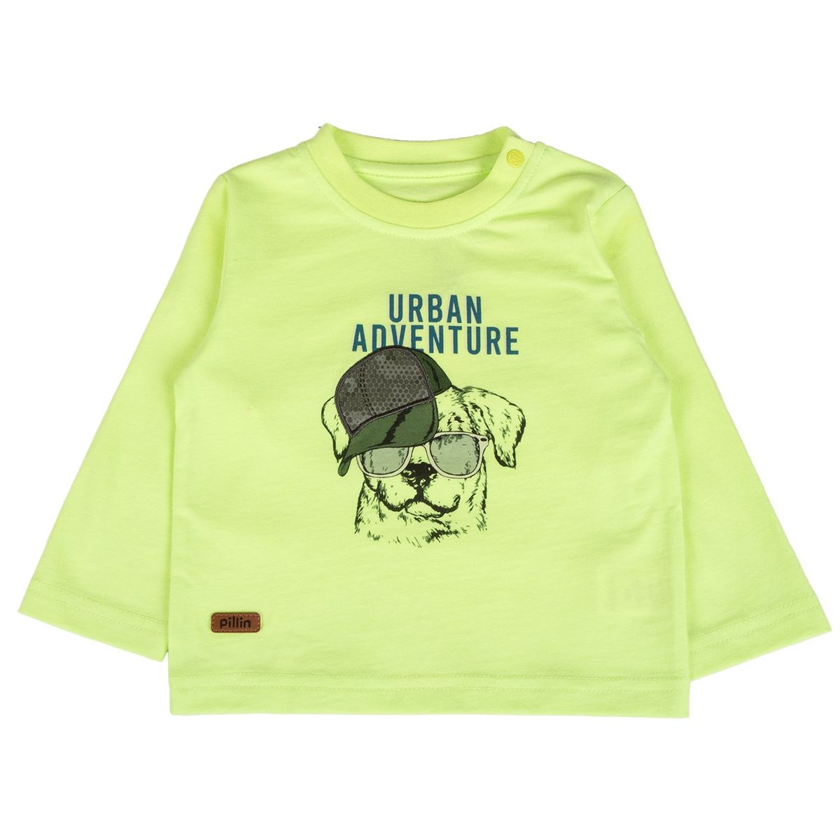 PILLIN - Polera Bebe  Verde Pillin  PVB627-25VER  - Verde