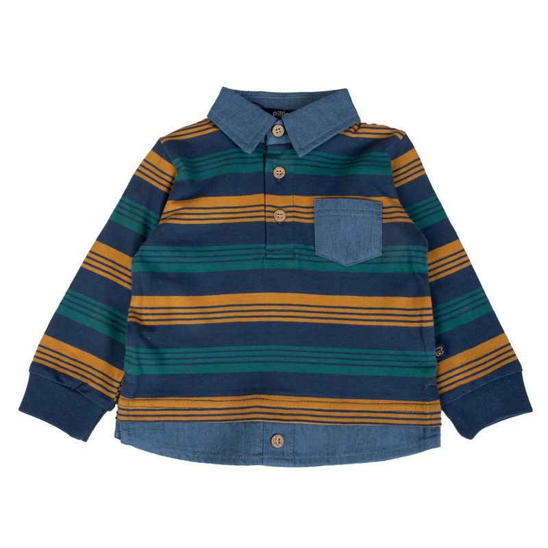 PILLIN - Polera Bebe  Azul Pillin ( PVB618-25AZU ) - Azul