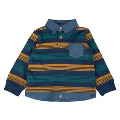 PILLIN - Polera Bebe Azul ( PVB618-25AZU )