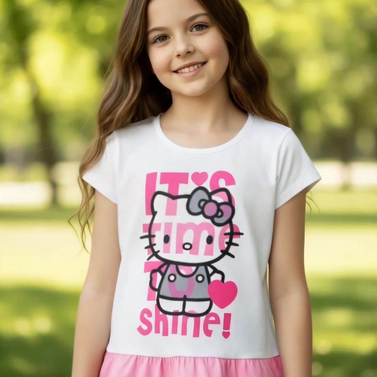 HELLO KITTY - Polera Niña Hello Kitty