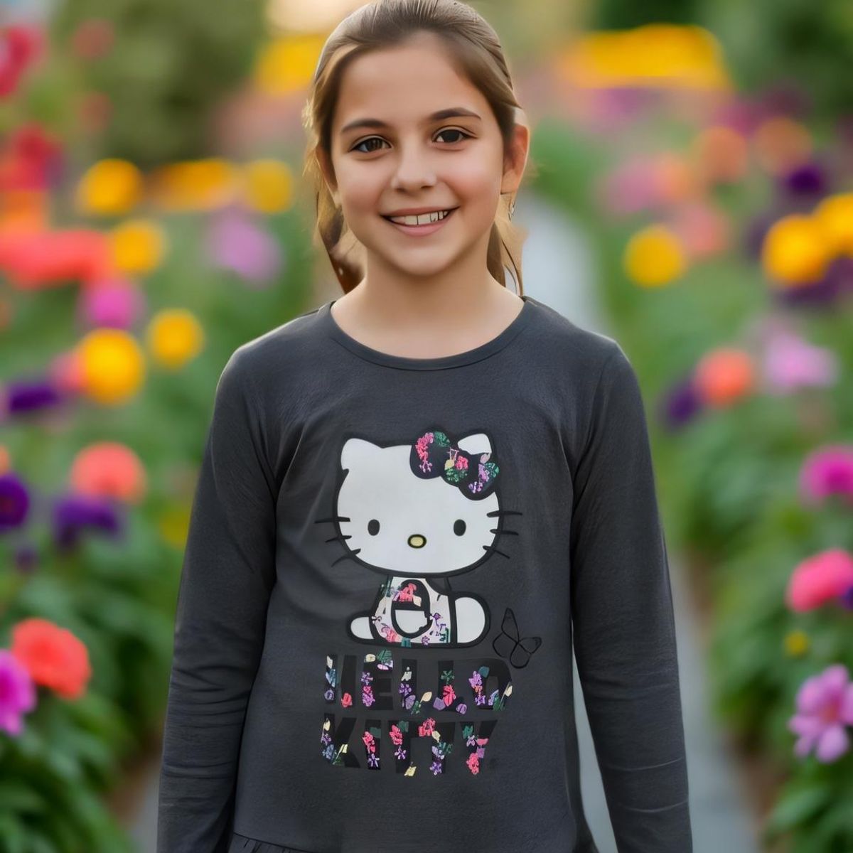 HELLO KITTY - Polera Niña Hello Kitty