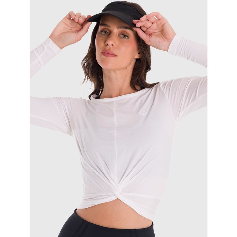 BSOUL - Polera Mujer Modal Long Sleeve Blanca BSOUL