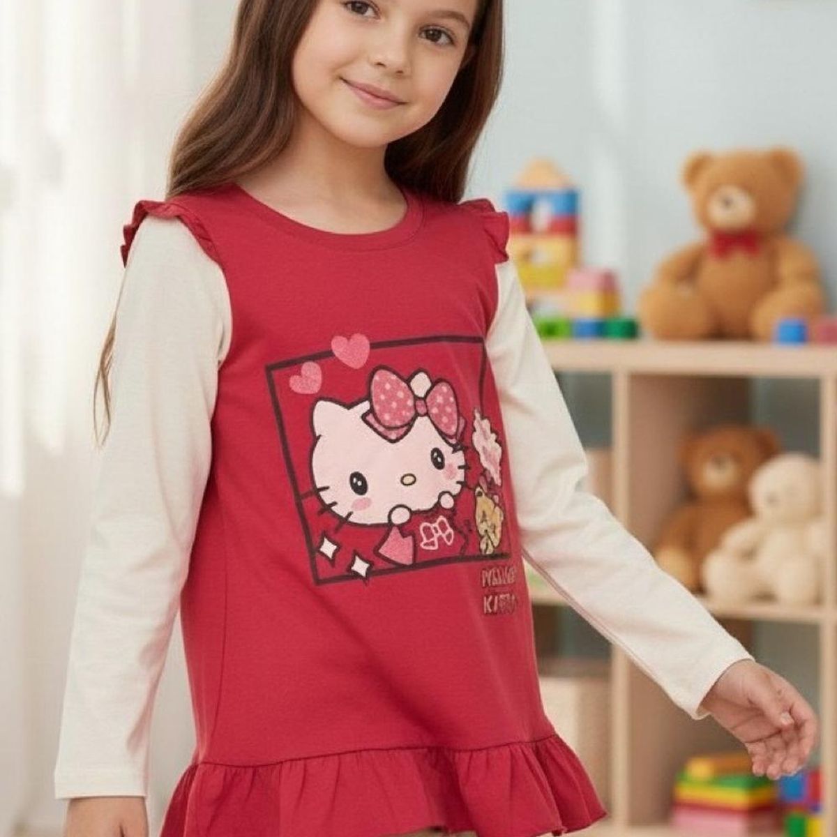 HELLO KITTY - Polera Niña Hello Kitty