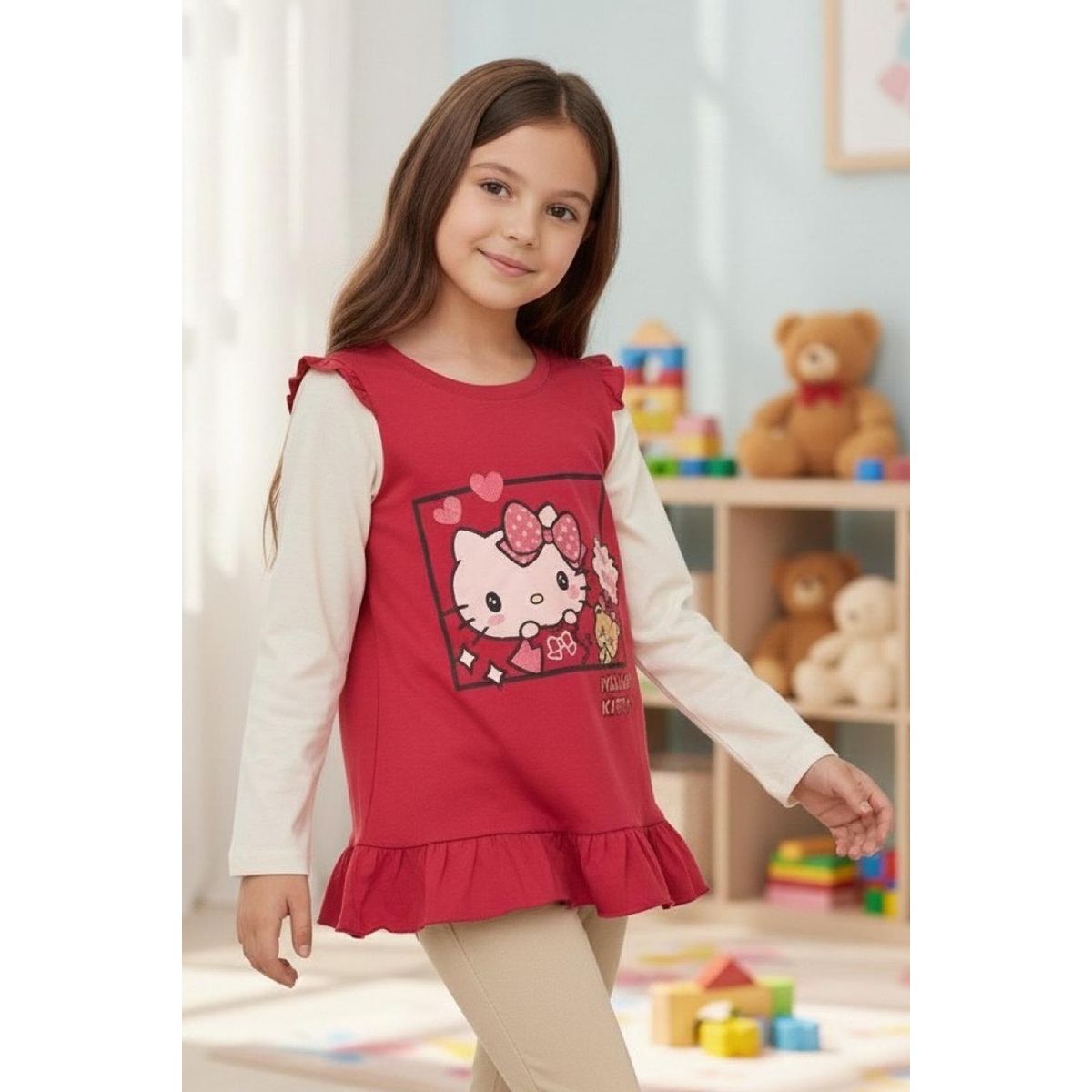 HELLO KITTY - Polera Niña Hello Kitty