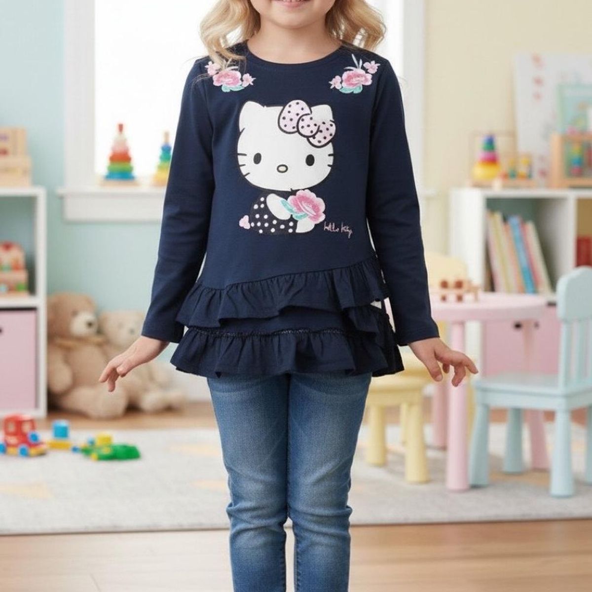 HELLO KITTY - Polera Niña Hello Kitty