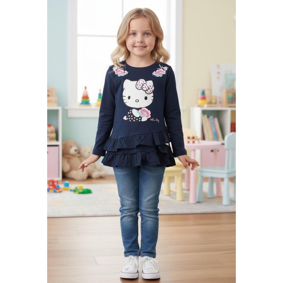 HELLO KITTY - Polera Niña Hello Kitty