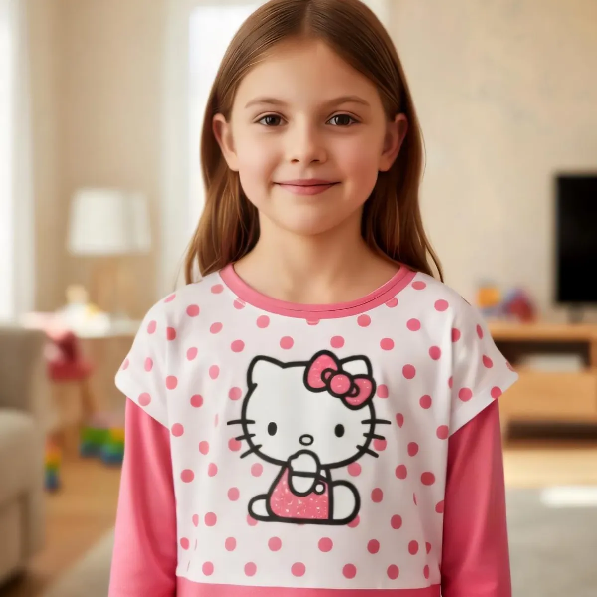 HELLO KITTY - Polera Niña Hello Kitty