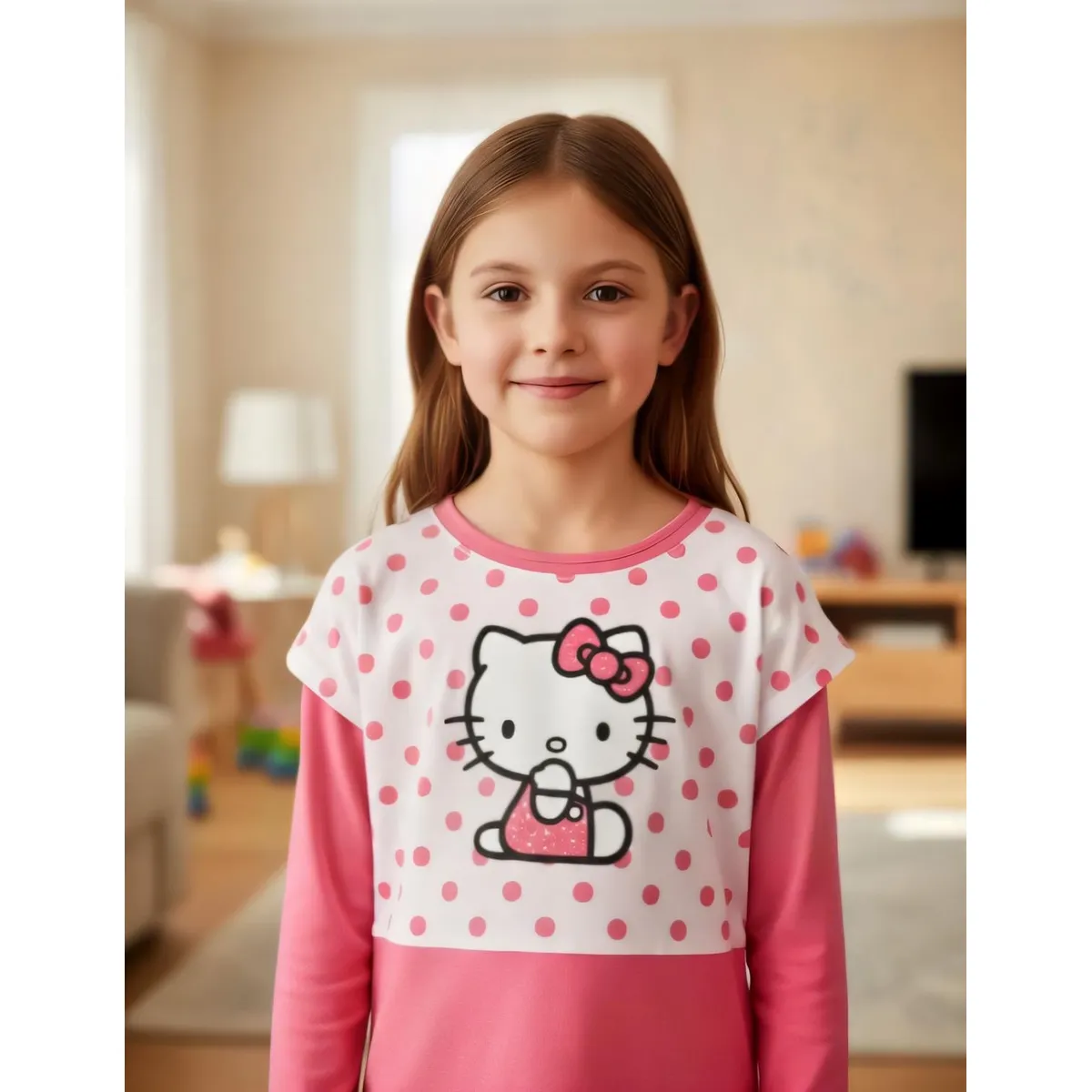 HELLO KITTY - Polera Niña Hello Kitty