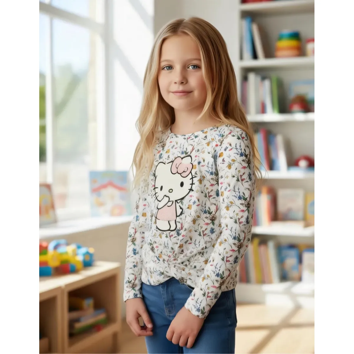 HELLO KITTY - Polera Niña Hello Kitty