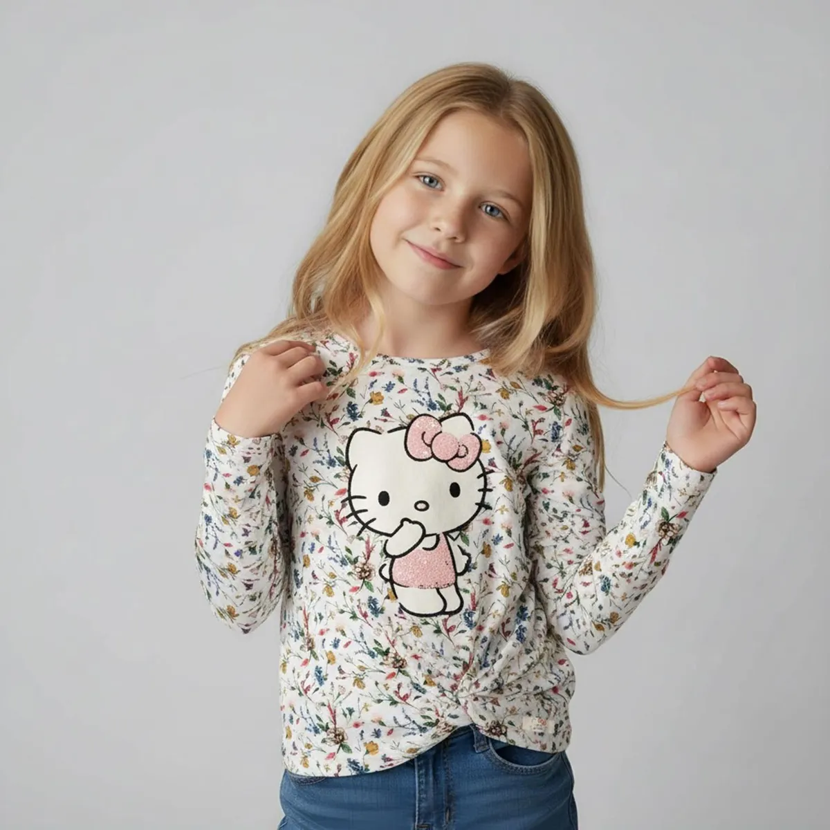 HELLO KITTY - Polera Niña Hello Kitty