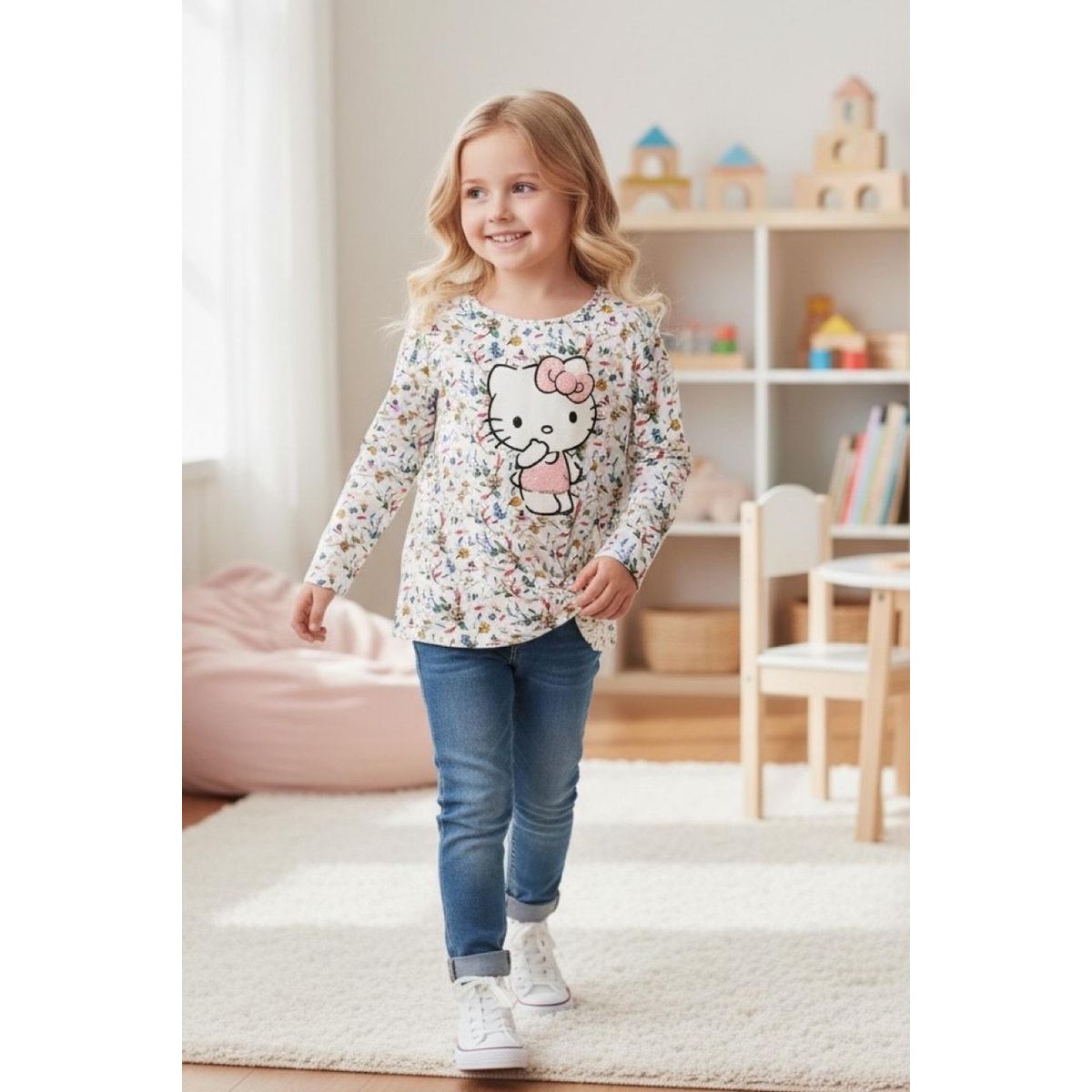 HELLO KITTY - Polera Niña Hello Kitty